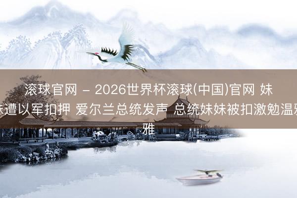 滚球官网 - 2026世界杯滚球(中国)官网 妹妹遭以军扣押 爱尔兰总统发声 总统妹妹被扣激勉温雅