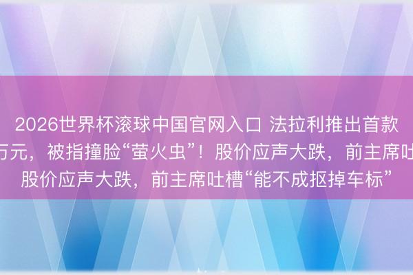2026世界杯滚球中国官网入口 法拉利推出首款纯电动车，订价435万元，被指撞脸“萤火虫”！股价应声大跌，前主席吐槽“能不成抠掉车标”